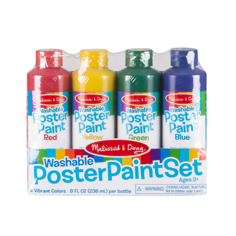 Melissa and Doug Washable Poster Paint - set of four