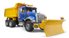 Bruder 02825 MACK Granite Dump Truck w/ Snow Plow Blade
