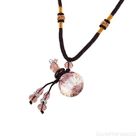 Essential Oil Glass Pendant Necklace