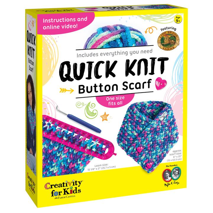 Faber-Castell Quick Knit Button Scarf